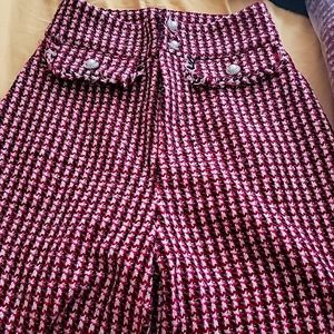 Cute wide leg tweed pants